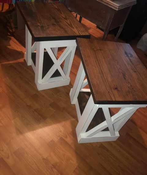 handmade end tables